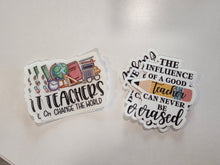 Load image into Gallery viewer, "Teachers Change The World" Stickers