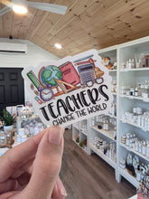 Load image into Gallery viewer, "Teachers Change The World" Stickers